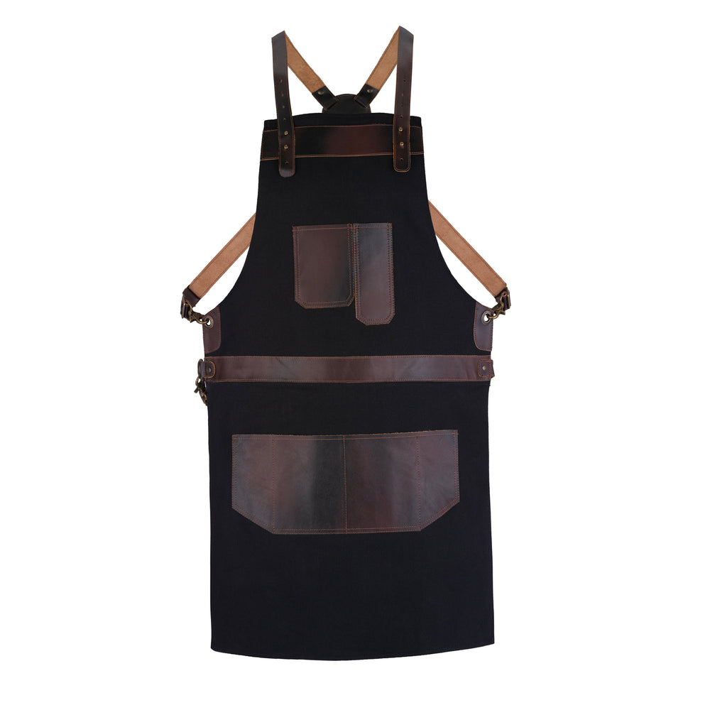 leather woodworking apron